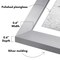 Americanflat Picture Frame Set with Mat - Set of 5 - Photo Frame Set of Five for Wall Display - Plexiglass Cover - Hanging Hardware